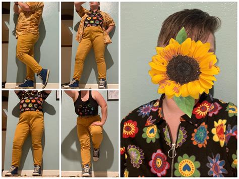 Floral, lunar, solar inspired festival outfit : r/Nonbinaryfashion