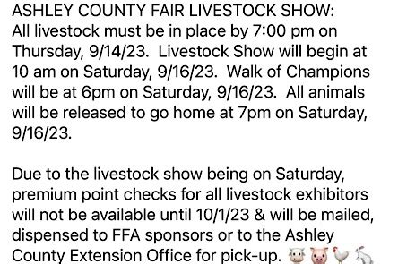 Ashley County Fair | Monticello Live