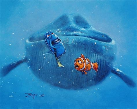 Finding Nemo (2003), blue, pixar, disney, clown fish, orange, dory, summer, finding nemo, movie ...