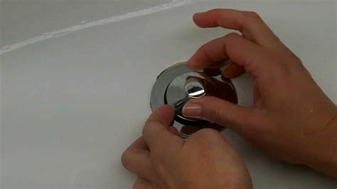 How to Remove a Pop-up Tub Drain Plug Stopper - Easy - No screw, no tools needed. - YouTube