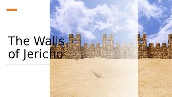 The Walls of Jericho by Marion Williams | TPT