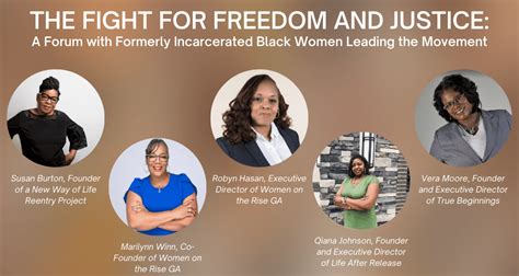 The Fight for Freedom and Justice: A Forum with Formerly Incarcerated ...