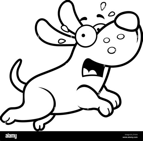 A cartoon illustration of a dog running away scared Stock Vector Image & Art - Alamy