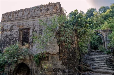 Gate of Pavagadh Fort Pavagadh Archaeological Park Stock Image - Image ...