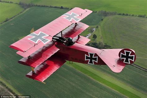 Man spends £50,000 building himself an exact working replica of the Red Baron's Fokker triplane ...