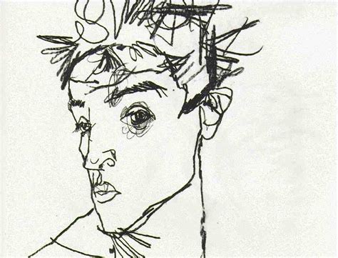 Schiele Self-portrait 1913 pencil National Museum Stockho Egon Schiele Digital Art by Eloisa ...