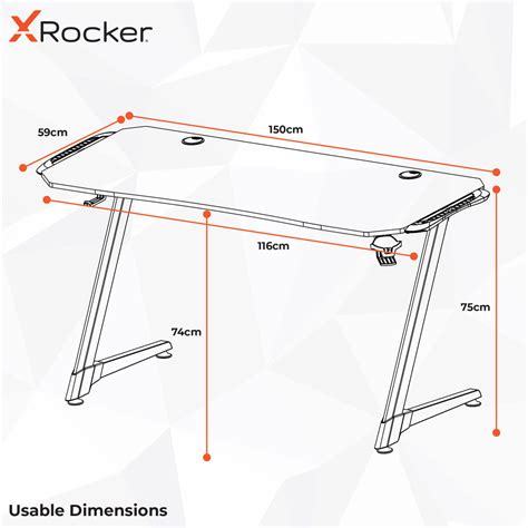 Gaming Desks | JAGUAR RGB Gaming Desk with Sound Reactive LED Lighting