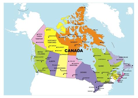 Map of Canada with provinces and territories | Canada Flag Meaning - Best Hotels Home