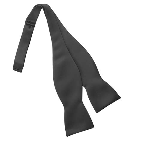 Black Silk Self Bow Tie - John's Tuxedos