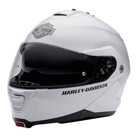 Harley-Davidson® Mens Modular Helmet, Capstone Sun Shield, White 98371-15VM - Wisconsin Harley ...