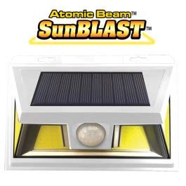 Atomic Beam Sunblast Solar Powered LED Motion Activated Security Light