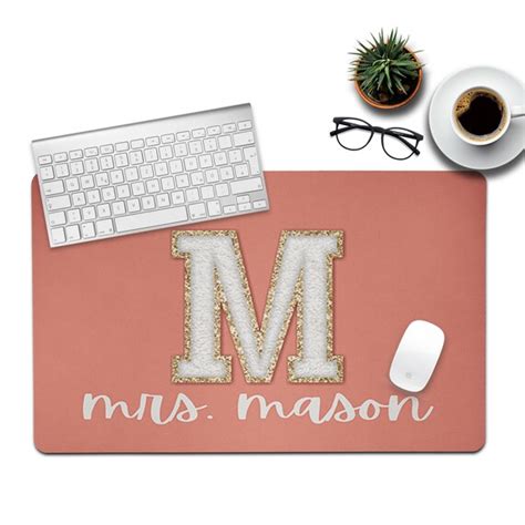 Personalized Desk Mat Custom Office Desk Pad Custom Teacher - Etsy