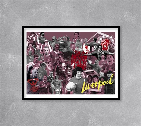 Liverpool FC History - Limited Edition print. Liverpool FC print ...