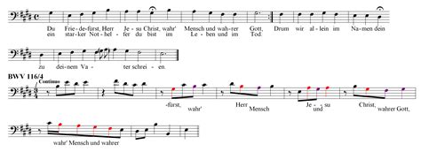 Cantata BWV 116 - Examples from the Score