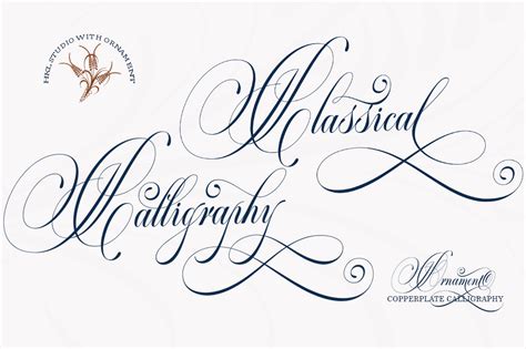 Classical Calligraphy Font by HKL Studio · Creative Fabrica