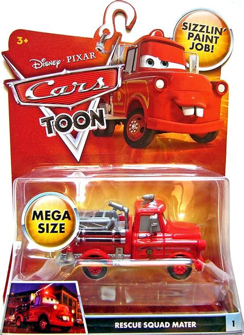 Tomica Disney C-35 CARS Mater TOON RESCUE SQUAD Fire Engines Diecast ...