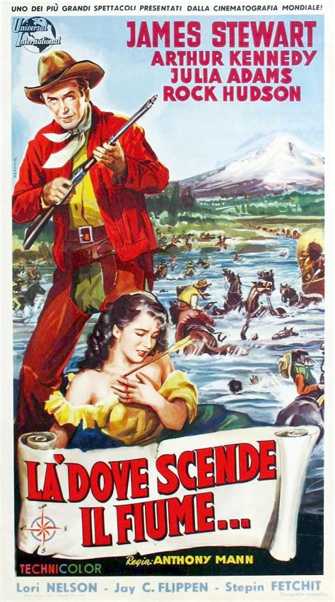 Bend in the River Movie Poster #RockHudson #JamesStewart #JuliaAdams #ArthurKennedy #1952 ...