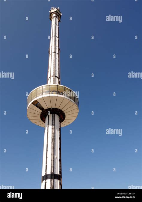 Rhyl Sky Tower against a pure blue sky Stock Photo - Alamy