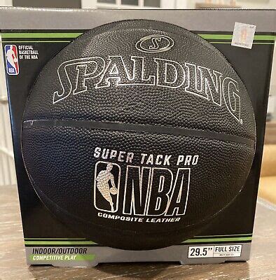 Spalding NBA Composite Leather Basketball 29.5 Super Tack Pro Indoor ...