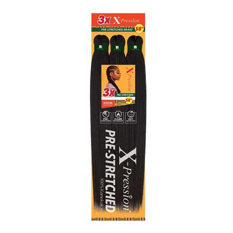 Buy (2 Dark Brown) - Sensationnel X-Pression Synthetic Braid - 3X PRE-STRETCHED 150cm (2 Dark ...