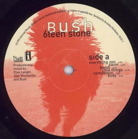 Bush Sixteen Stone US vinyl LP album (LP record) (53367)