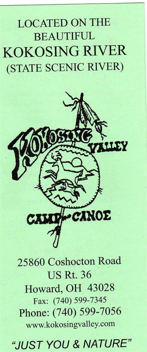 Kokosing Valley Camp & Canoe | Howard OH