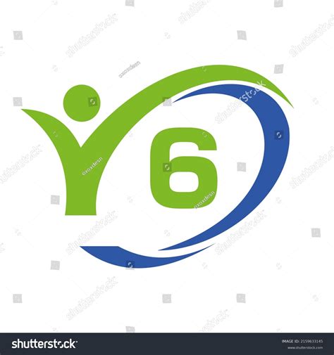 Initial Letter 6 Logo Medical Design Stock Vector (Royalty Free) 2159633145 | Shutterstock