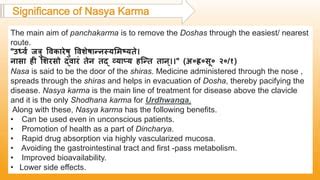 Nasya karma | PPT | Free Download