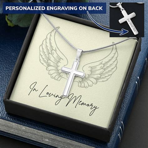 In Loving Memory – Cross – Yellow background – Teepoem Ltd