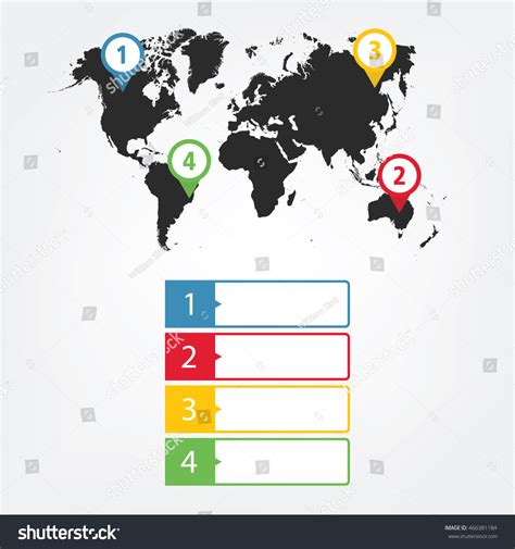 World Map Infographic Stock Vector (Royalty Free) 466381184 | Shutterstock