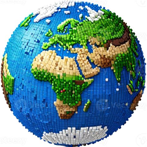 Planet Earth Icon Pixel Art 46566132 PNG