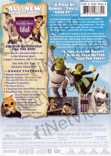 Shrek 2 (Full Screen) on DVD Movie