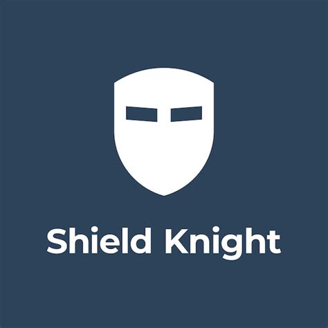 Premium Vector | Shield knight logo