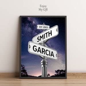 Personalized Name Vintage Street Sign Canvas Print, Custom Name ...