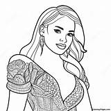 Karol G In A Sparkly Outfit Coloring Page  Pagescom sketch template