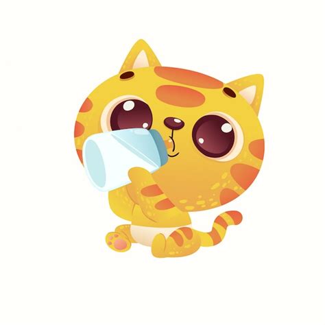 Premium Vector | Cute baby shower cat