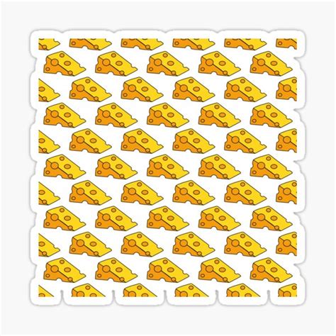 "Wisconsin Cheese State Cheesehead Cheese Head Pattern" Sticker for ...