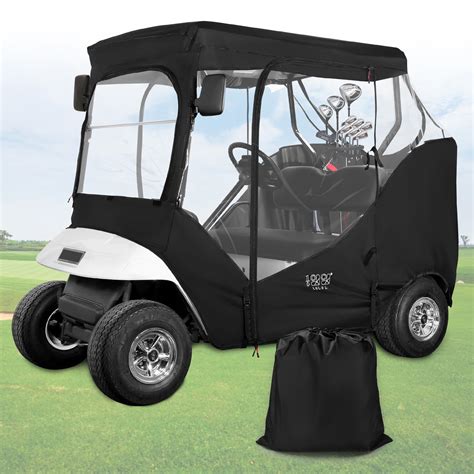 Buy 10L0L Golf Cart Enclosure Fit for 2 Passengers EZGO TXT RXV,600D ...