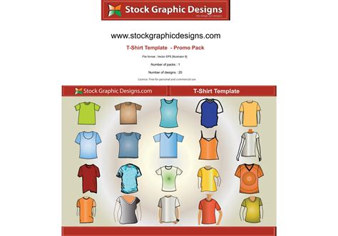 T–Shirt Template Free Vector Pack - Download Free Vector Art, Stock Graphics & Images