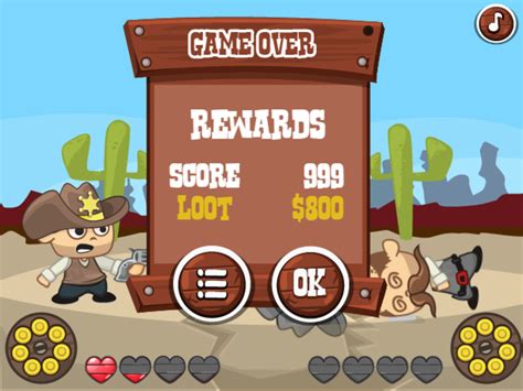 🕹️ Play Wild West Shootout Game: Free Online Cowboy Sheriff vs Bandit Dual Video Game for Kids ...