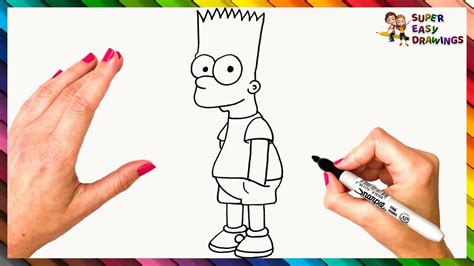 How To Draw Bart Simpson Step By Step 🟡 Bart Simpson Drawing Easy - YouTube