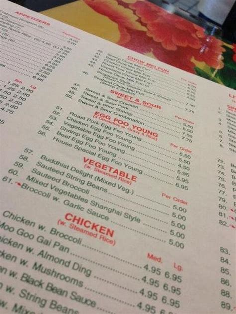 Menu at Evergreen Chinese Restaurant, Osceola, 915 W Keiser Ave