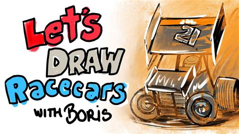 Let's Draw Race Cars at Noon ET with Boris - How to Draw Christopher ...