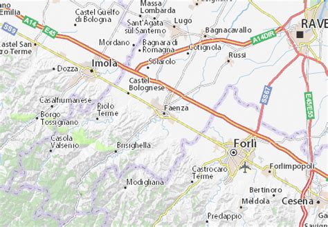 MICHELIN Faenza map - ViaMichelin