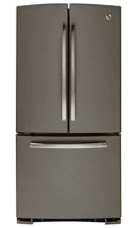 GE Appliances - GNE22GMEES - 22.1 cu. ft. French Door Bottom-Freezer Refrigerator - Slate ...