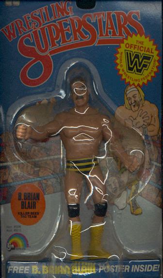 B. Brian Blair Mint on Card WWF LJN Wrestling Action Figure