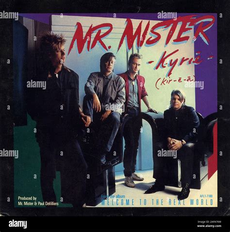 Mr. Mister - Kyrie - Vintage vinyl album cover Stock Photo - Alamy