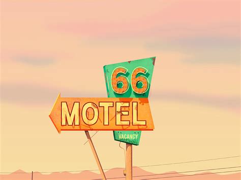 Vintage motel sign by Tiphaine G on Dribbble