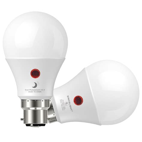 Dusk to Dawn LED Daylight Light Sensor Bulb B22 Base ( 2 Pack )