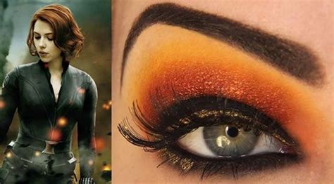 Check out Black Widow Eyes from Fab Superhero Makeup | Superhero makeup, Black widow makeup